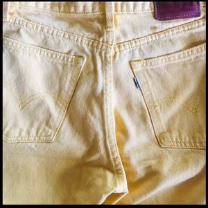 Yellow Levis jeans